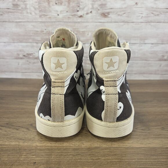 Converse x Comme des Garcons PLAY Pro Leather Black White sneakers Mens Size 9 - Picture 6 of 7